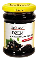 DŻEM z czarnej porzeczki wysokosłodzony, 300 g