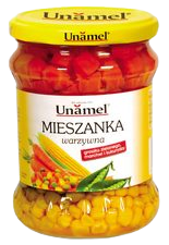 MIESZANKA WARZYWNA groszku zielonego, marchwi i kukurydzy, 440 g