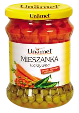 MIESZANKA WARZYWNA groszku zielonego z marchwią, 440 g