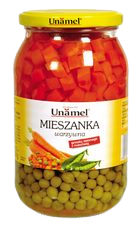 MIESZANKA WARZYWNA groszku zielonego z marchwią, 820 g