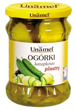 OGÓRKI kanapkowe plastry, 460 g